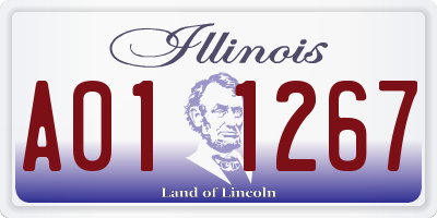 IL license plate A011267