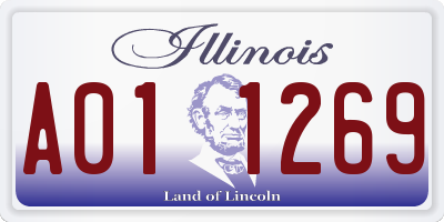 IL license plate A011269