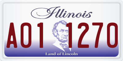 IL license plate A011270