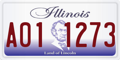 IL license plate A011273