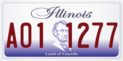 IL license plate A011277