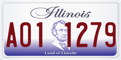 IL license plate A011279