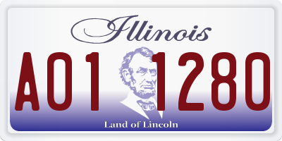 IL license plate A011280