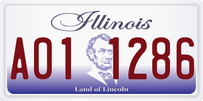 IL license plate A011286