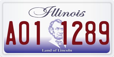 IL license plate A011289