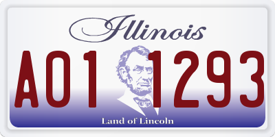 IL license plate A011293