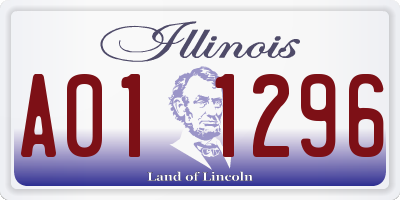 IL license plate A011296