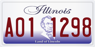 IL license plate A011298