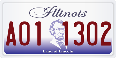 IL license plate A011302