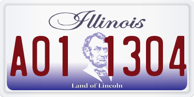 IL license plate A011304