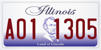 IL license plate A011305