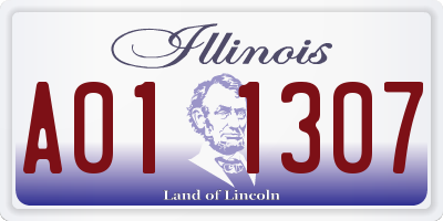 IL license plate A011307