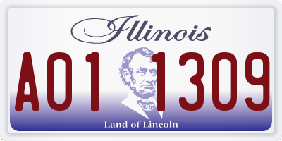 IL license plate A011309