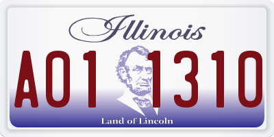 IL license plate A011310