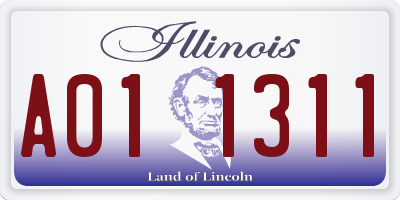 IL license plate A011311