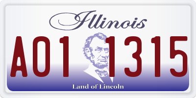 IL license plate A011315