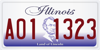 IL license plate A011323