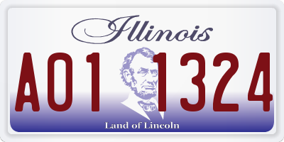 IL license plate A011324