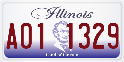 IL license plate A011329