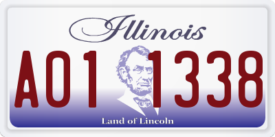 IL license plate A011338