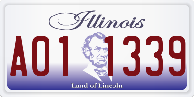 IL license plate A011339