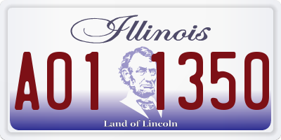 IL license plate A011350