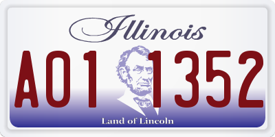 IL license plate A011352