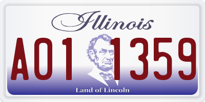 IL license plate A011359