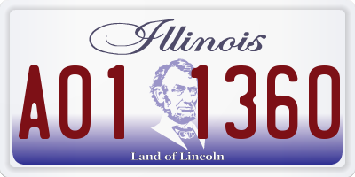 IL license plate A011360