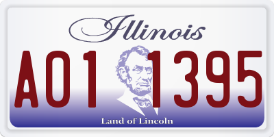 IL license plate A011395