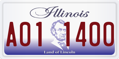 IL license plate A011400