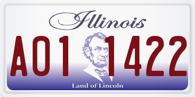 IL license plate A011422