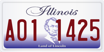 IL license plate A011425