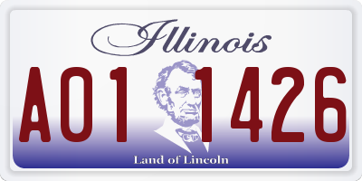IL license plate A011426