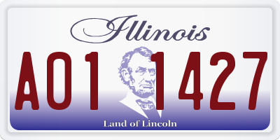 IL license plate A011427