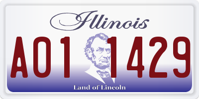 IL license plate A011429