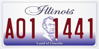 IL license plate A011441