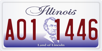 IL license plate A011446