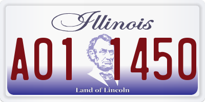 IL license plate A011450