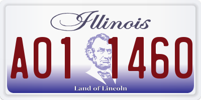 IL license plate A011460