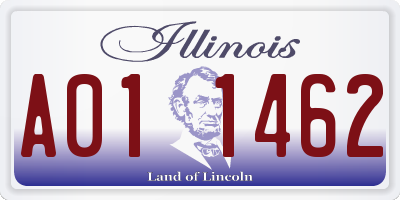 IL license plate A011462