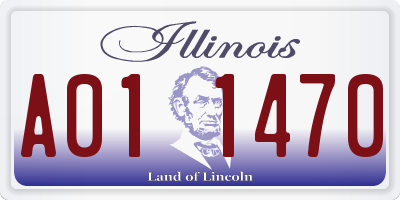 IL license plate A011470