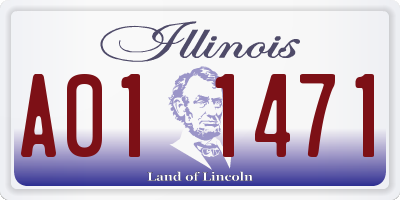 IL license plate A011471