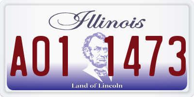 IL license plate A011473