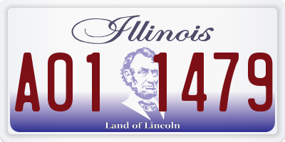 IL license plate A011479