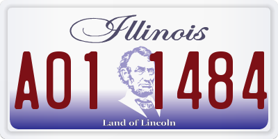 IL license plate A011484