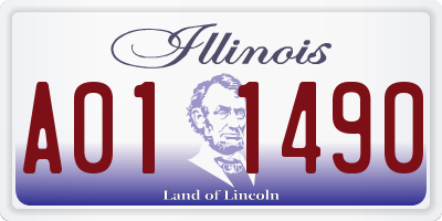IL license plate A011490