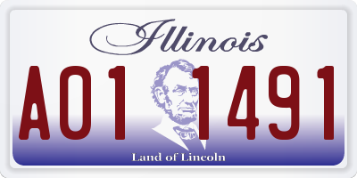 IL license plate A011491