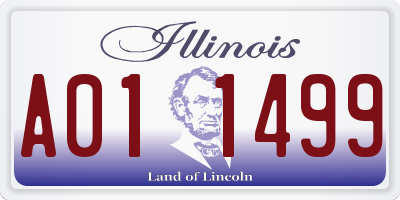 IL license plate A011499