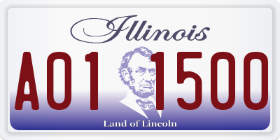 IL license plate A011500